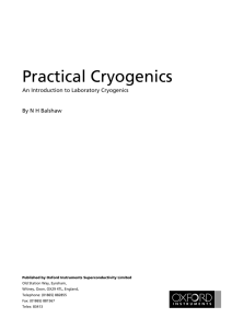 Practical Cryogenics