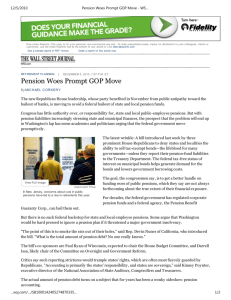 Pension Woes Prompt GOP Move