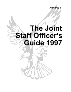 The Joint Staff Officer's Guide 1997