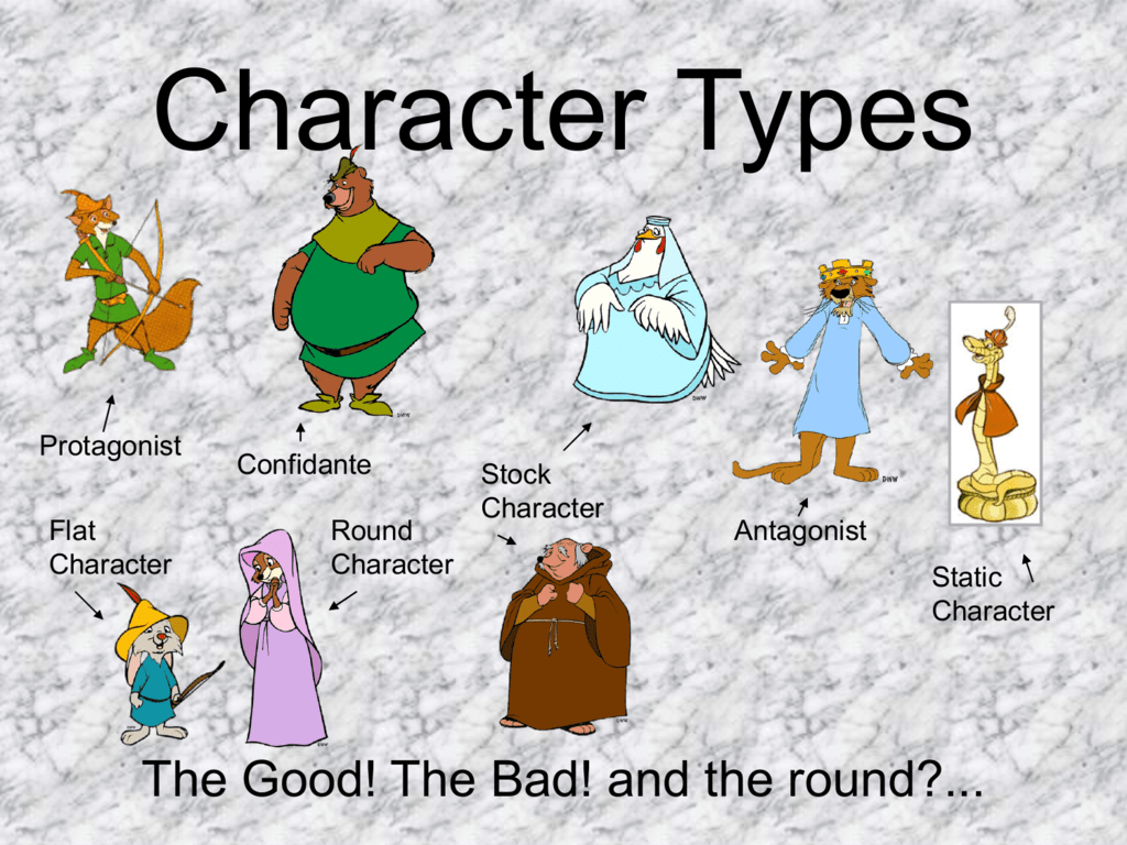 round versus flat characters