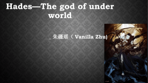 Hades—The god of under world