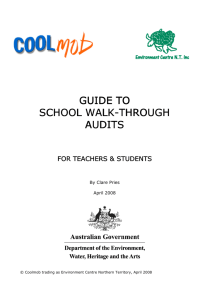 guide to school walk school walk-through audits