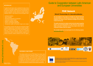Guide to Cooperation between Latin American and European