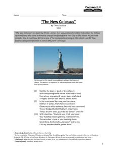 “The New Colossus”