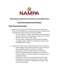 2010 Nampa Department & Division