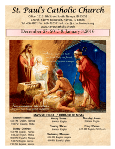 Bulletin December 27, 2015 - St. Paul's Catholic Church