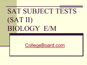 sat subject tests (sat ii) biology e/m