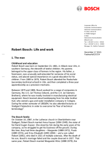 Robert Bosch: Life and work