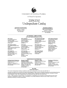 2009–2010 - Undergraduate Catalog
