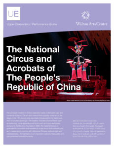 The National Circus and Acrobats of The People's Republic of China
