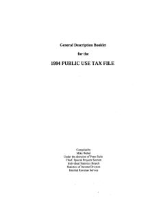 1994 PUBLIC USE TAX FILE