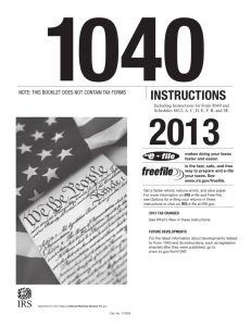 Form 1040 Instructions