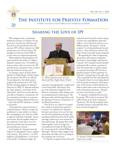 Spring 2014 - The Institute for Priestly Formation