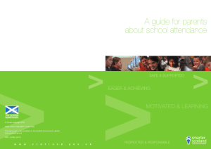 A guide for parents about school attendance