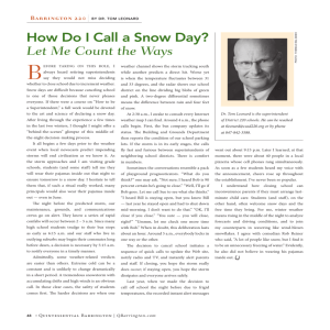 How Do I Call a Snow Day? - Quintessential Barrington Magazine