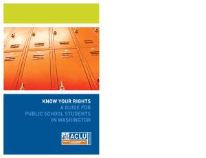 Know Your Rights: A Guide for Public School Students in Washington