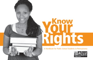 A Handbook for Public School Students in Pennsylvania