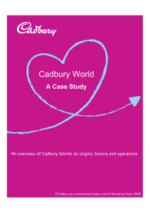 Cadbury World Case Study