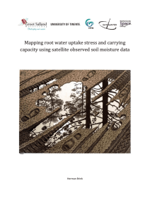 Mapping root water uptake stress and carrying capacity using