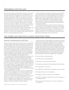 preparing for the lsat the three lsat multiple