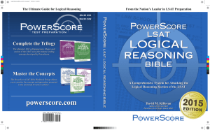 The PowerScore LSAT Logical Reasoning Bible