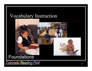 Vocabulary - All Grades