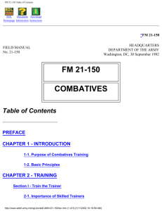 FM 21-150 Combatives - 1st Tactical Studies Group (Airborne)