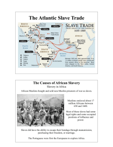 The Atlantic Slave Trade Presentations