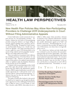 Health Law Perspectives, November 2014