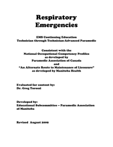 Respiratory Emergencies