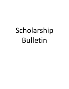 See Latest List of Scholarships (Adobe Acrobat File)