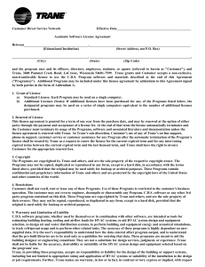 Academic License Agreement 040110