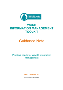 WASH INFORMATION MANAGEMENT TOOLKIT