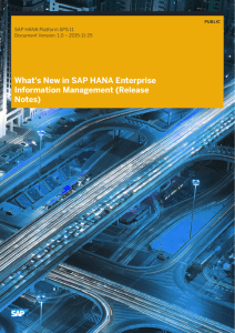 What's New in SAP HANA Enterprise Information Management
