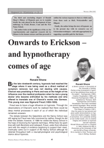Onwards to Erickson - British Association of Medical Hypnosis