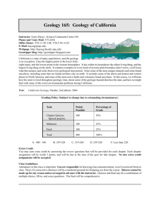 Geology of California - MJC Geology