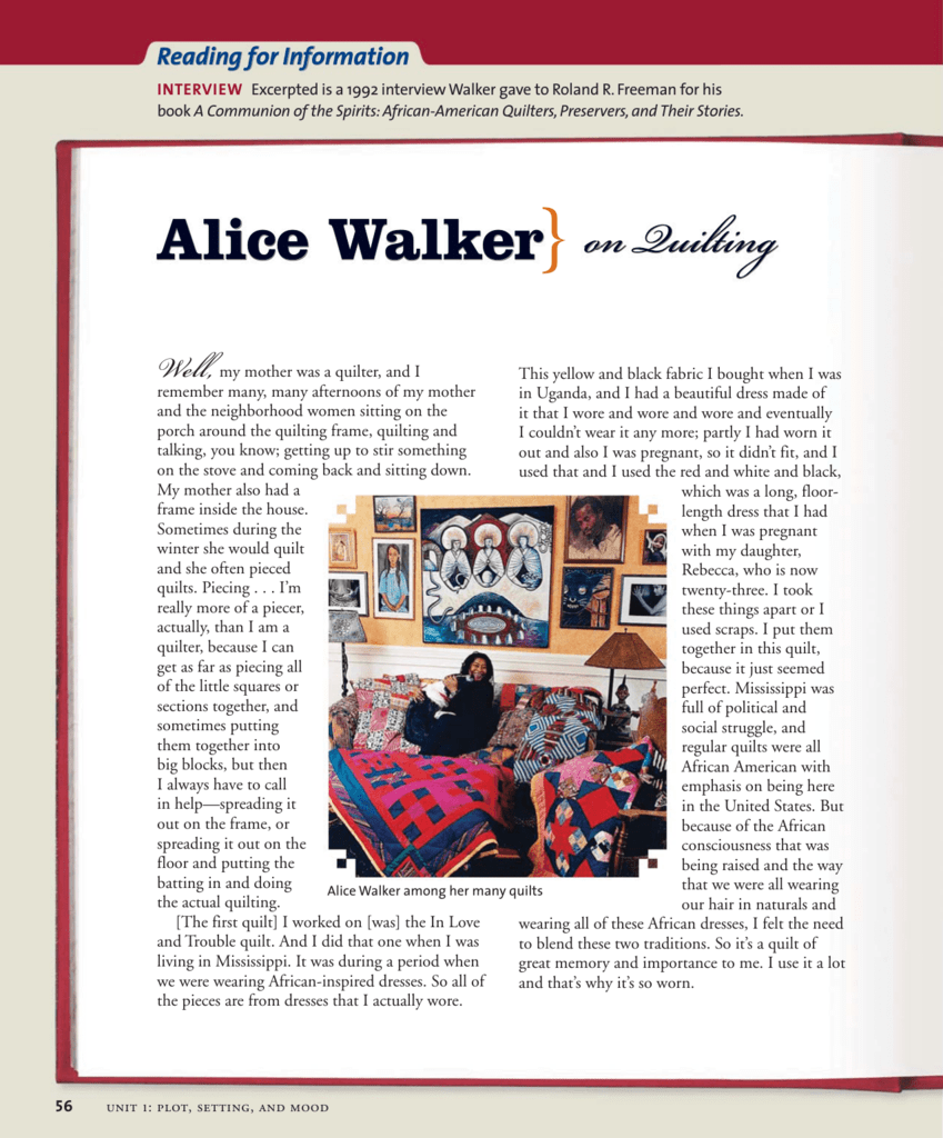 alice walker quilt