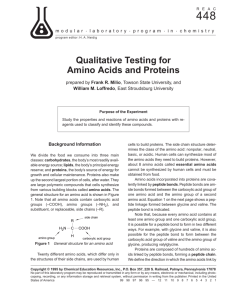 Qualitative Testing for Amino Acids and Proteins