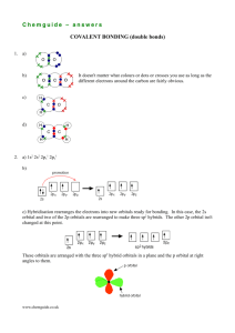 Chemguide – answers COVALENT BONDING (double bonds)
