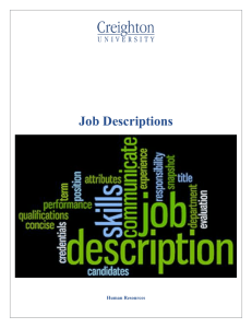 Job Descriptions - Creighton University