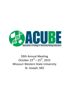 2015 Program and Abstracts - Association of College and University