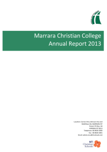 MCC Annual School Report 2013