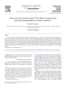 The power of powerless speech