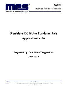 Brushless DC Motor Fundamentals Application Note