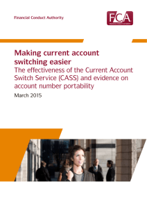 Making current account switching easier