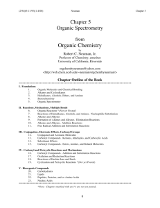 Neuman Chapter 5 Organic Spectrometry