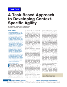A Task-Based Approach to Developing Context- Specific