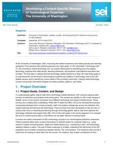 Developing a Context-Specific Measure of