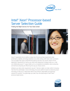 Quad-core Server Processor Selection Guide