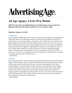 Ad Age Agency A-List 10 to Watch